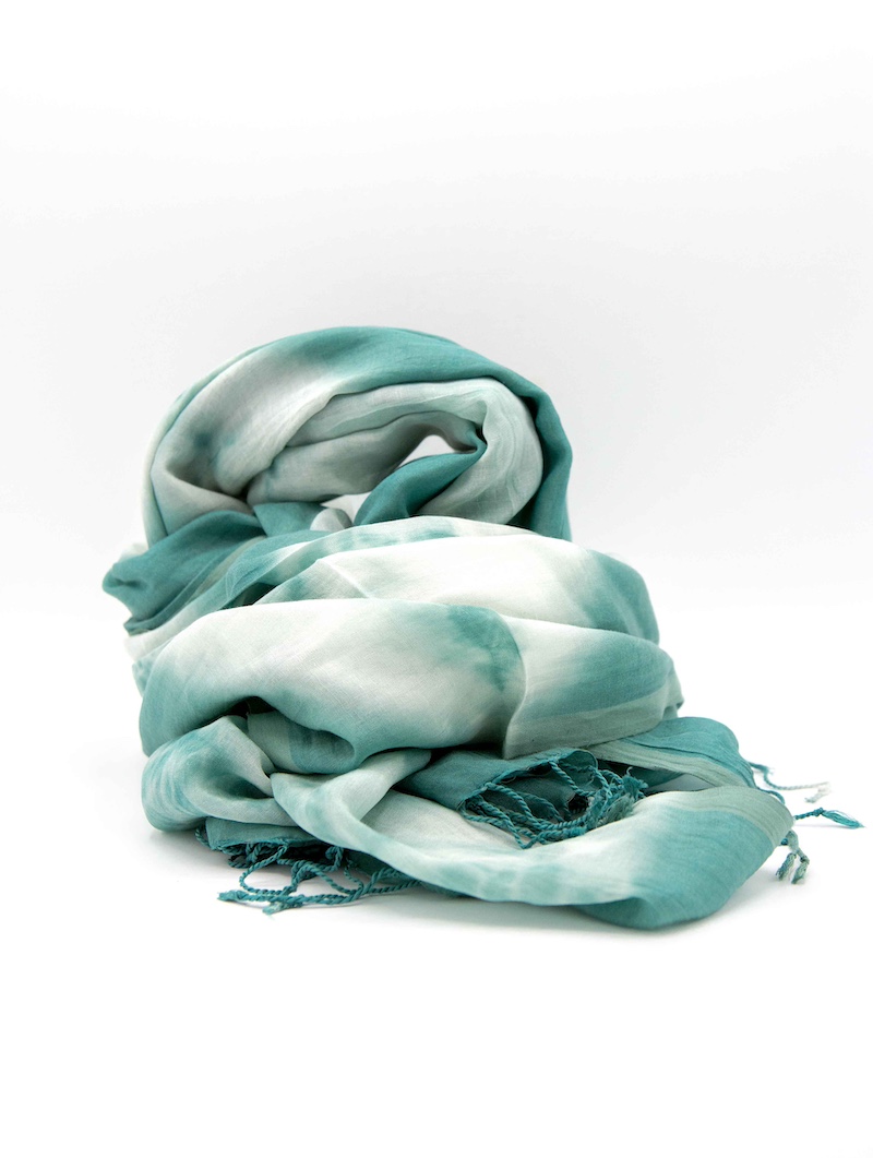 Half Silk - Tie dye - Green