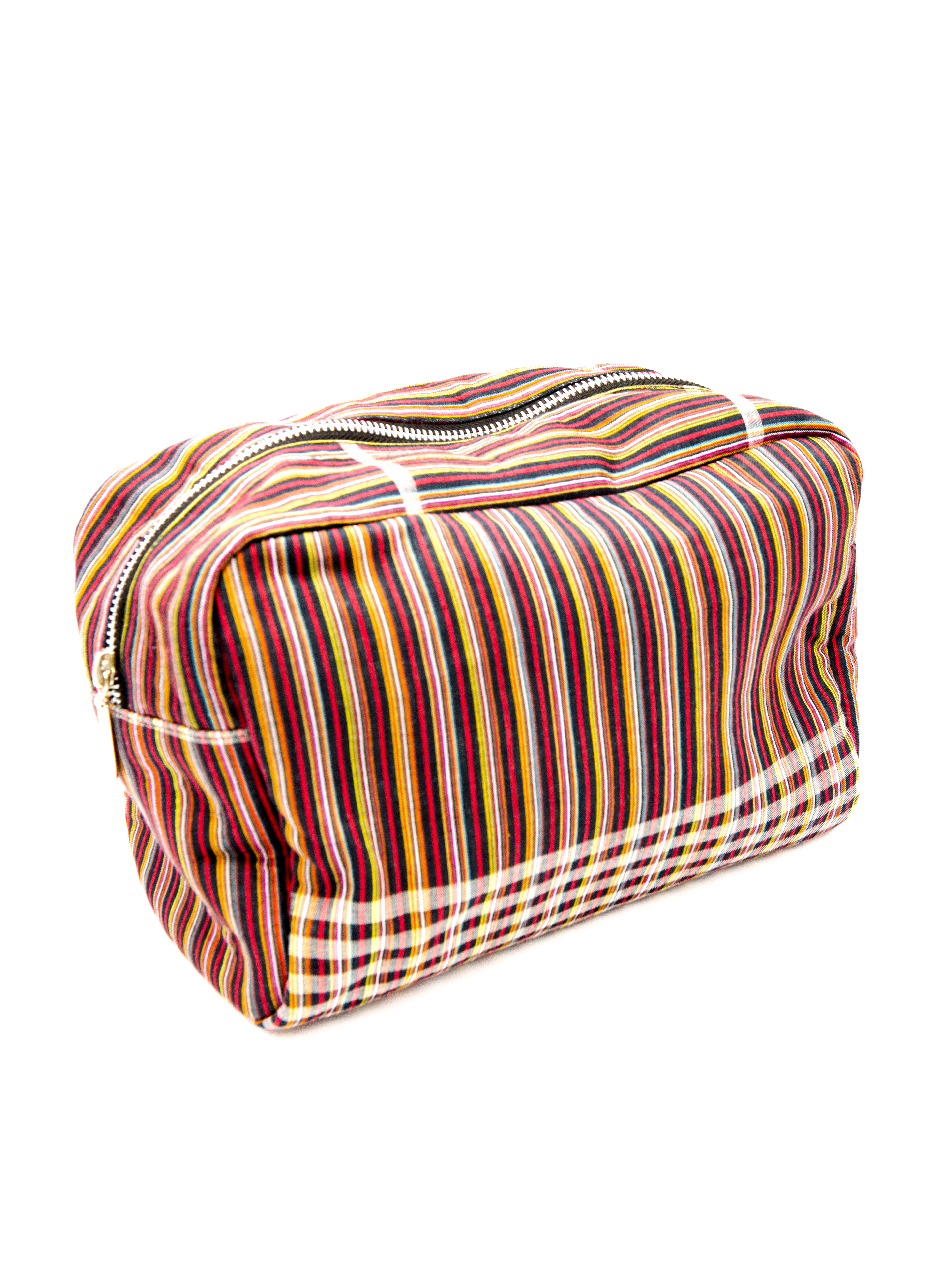 Beauty Bag - Gamcha - Black/ Multicolour